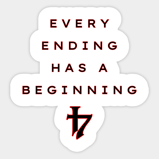 Every ending has a beginning Stranger Things 4 volume 1 Sticker by amithachapa